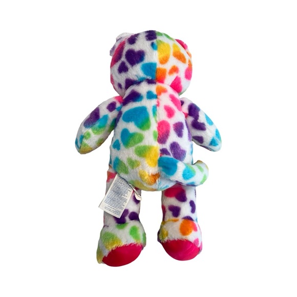 Build-a-Bear BAB Kitten Cat Rainbow Hearts Plush 17" - Picture 2 of 4